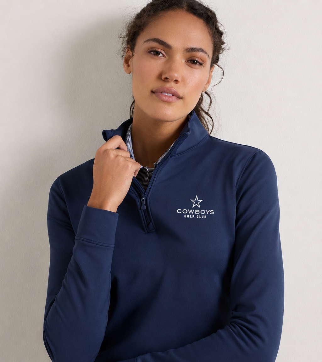 Women's Essential Perth Quarter Zip - Navy