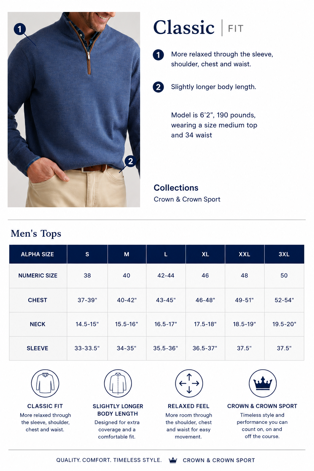 Men's Performance Pine Hoodie - Navy