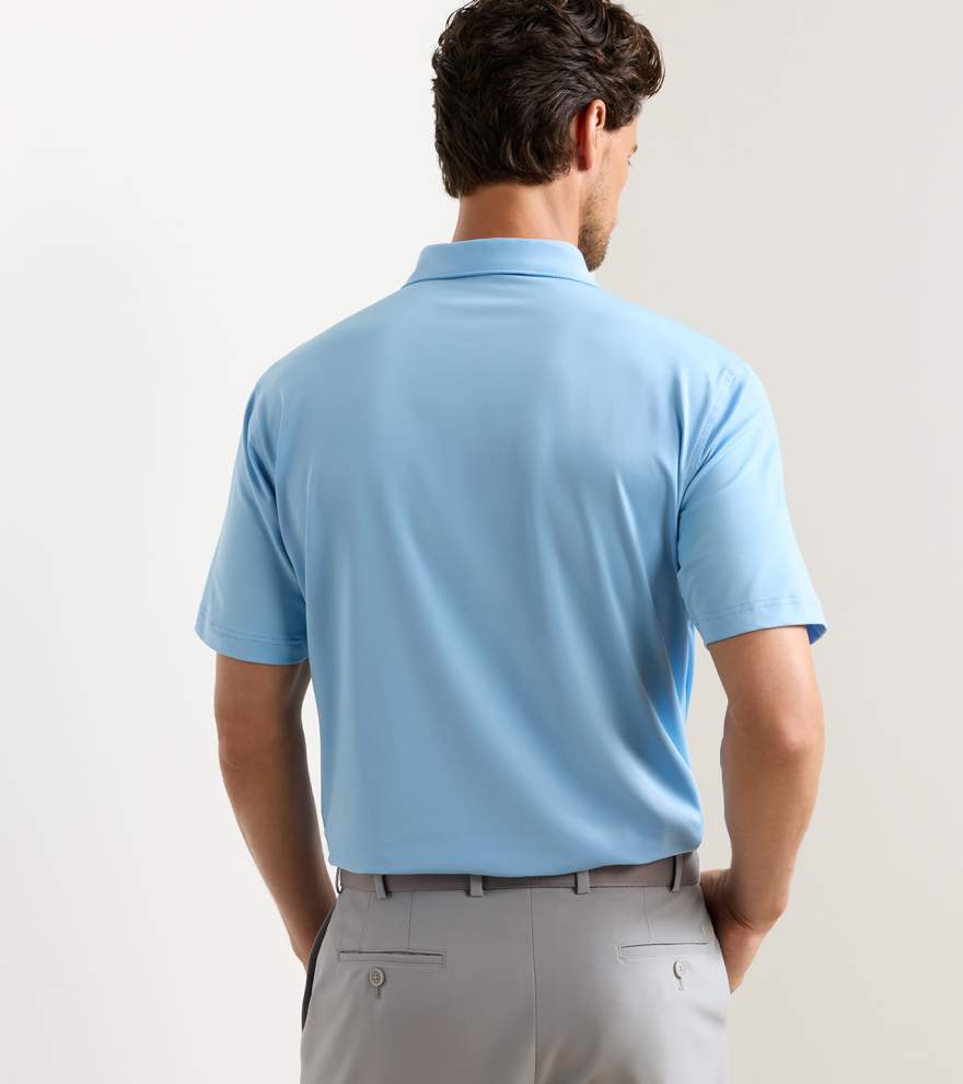 Men's Solid Performance Jersey Polo - Cottage Blue