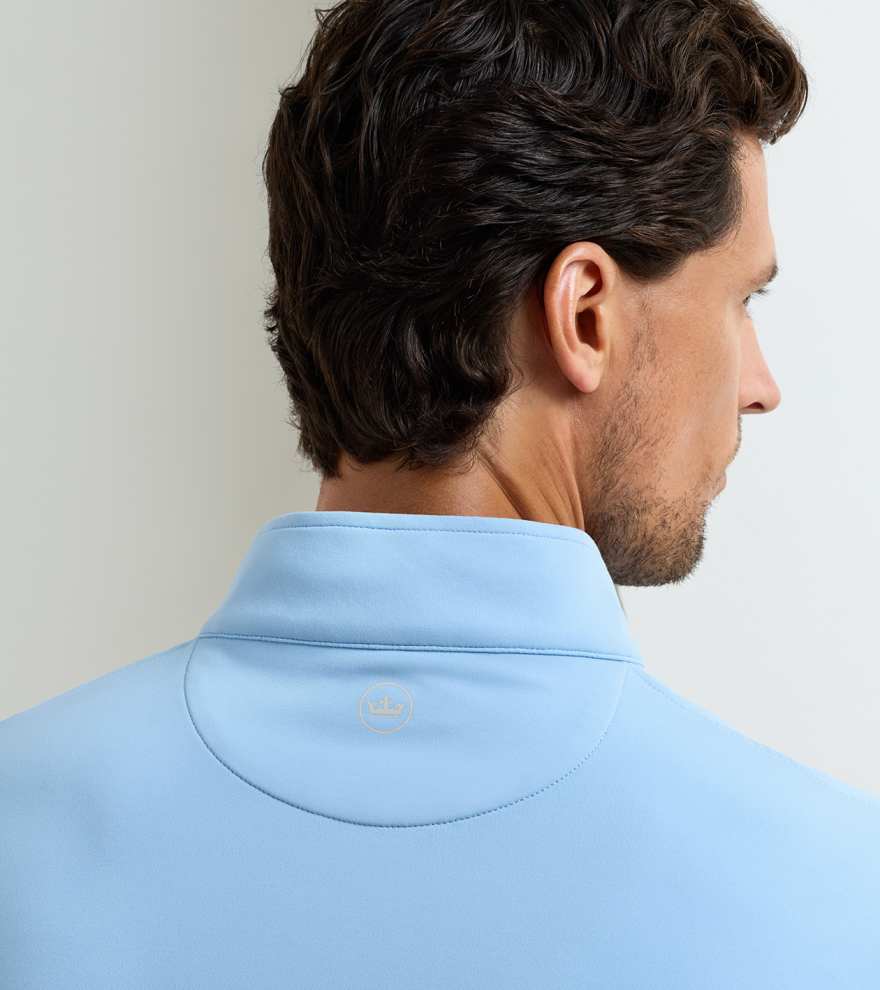 Men's Perth Performance Quarter Zip - Cottage Blue