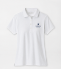 Women's Short Sleeve Button Polo - White