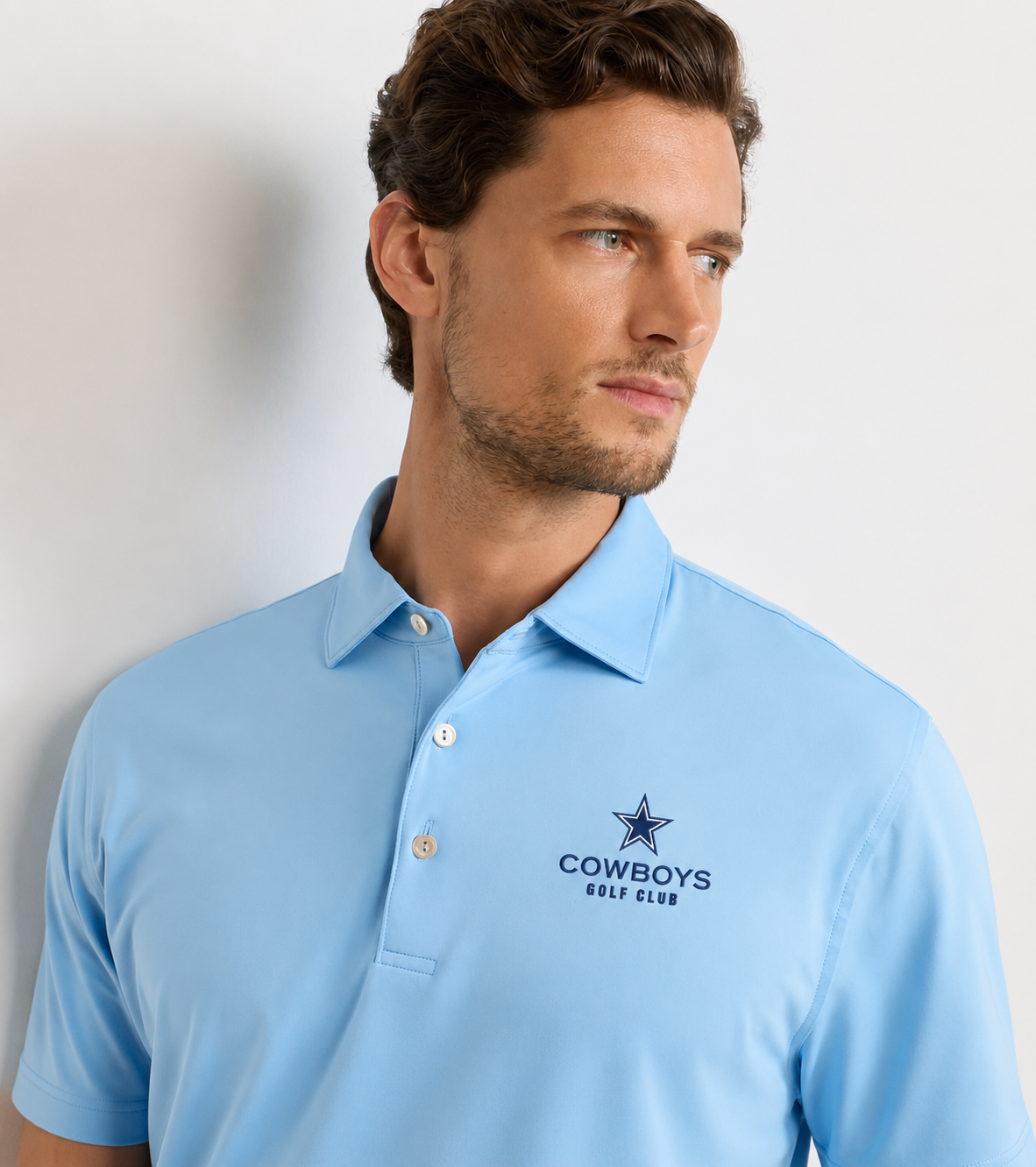 Men's Solid Performance Jersey Polo - Cottage Blue