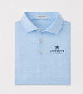 Men's Hales Performance Jersey Polo - Striped Cottage Blue