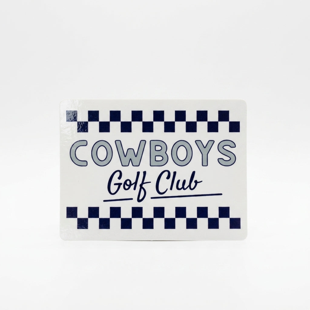 Checkered Sticker