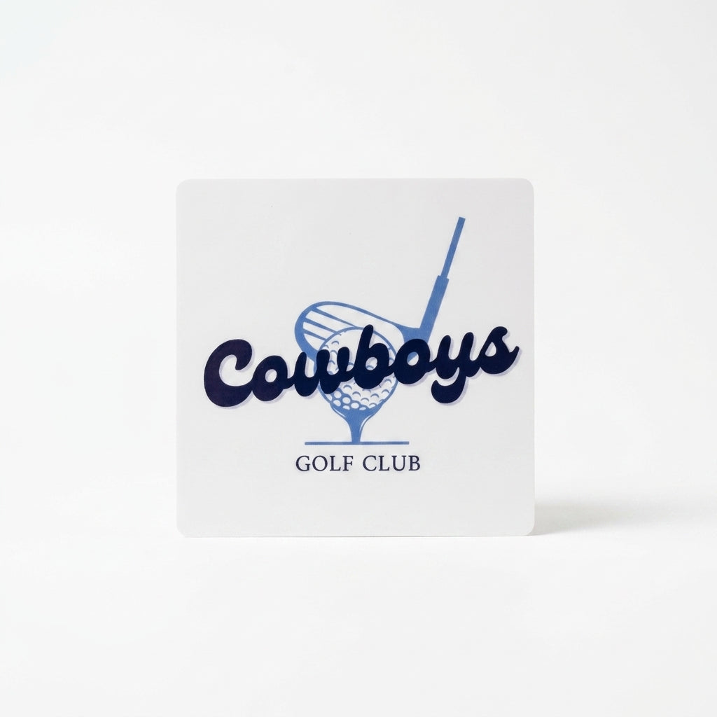 Golf Script Sticker